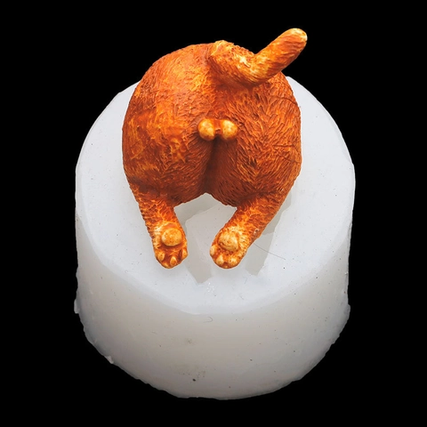 Silicone Animal Molds Cute Cat And Dog Head Shape For Chocolate Fondant Candy Soap Candle Making Plaster DIY Crafting