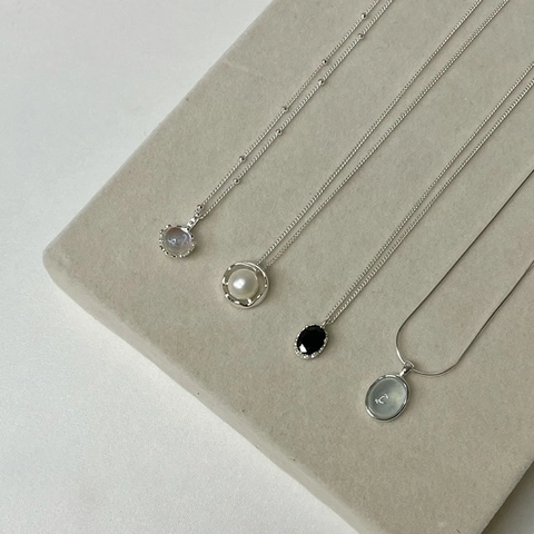 Elegant Silver Plated Copper Necklace For Women Minimalist Artificial Pearl Rhinestone Heart Pendant Fashion Jewelry Gift