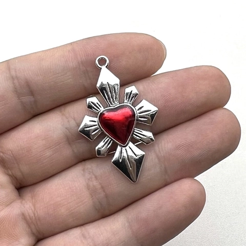 Ciondoli Cuore Croce Gotica Lega Zinco Sacro Cuore Per Creazione Gioielli Fai Da Te Accessori Stile Punk Retro Vintage