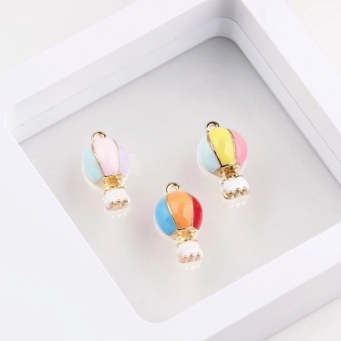 Luchtballon Bedeltjes Emaille Legering Hangers Voor DIY Sieraden Maken Oorbellen Ketting Armband Knutselbenodigdheden Kleurrijk Cartoon