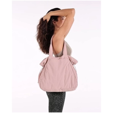 Borsa Tote In Poliestere Impermeabile Grande Capacità Con Coulisse Laterale Per Yoga Sport Fitness Viaggi