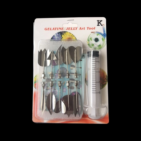 3D Jelly Art Tools 304 Stainless Steel Pudding Cake Decorating Syringe Needle Tips Floral Design Accessories