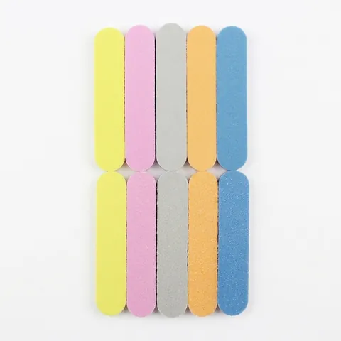 Limas De Uñas De Doble Cara Pulidores Esponja Papel De Lija Herramienta Manicura Mini Colorido Pulido Modelado Extremo Redondeado
