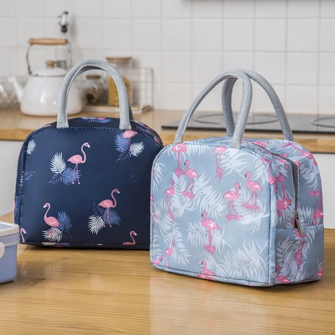 Geïsoleerde Lunchtas Thermische Bento Tas Dik Oxford Doek Aluminiumfolie Draagbare Koeltas Voor Kantoor School Picknick Reizen
