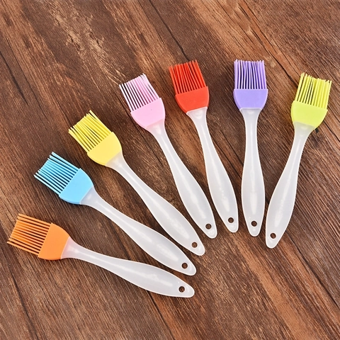 Pincel De Aceite De Silicona Con Mango De PP Resistente Al Calor Multicolor Para Barbacoa Cocina Repostería