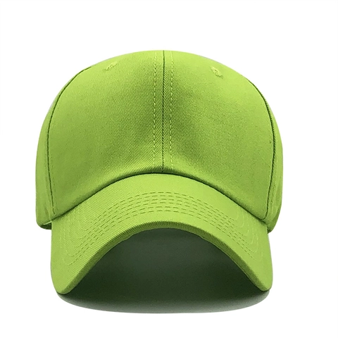 Gorra De Béisbol De Algodón Ajustable Color Sólido Visera Curva Sombrero De Sol Para Deporte Al Aire Libre Hombre Mujer