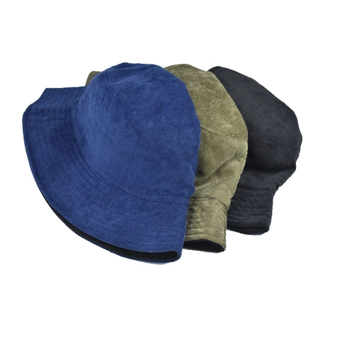 Cappello Pescatore In Velluto A Costine Tinta Unita Reversibile Pieghevole Caldo Retro Cappello Sole Donne Uomini Autunno Inverno