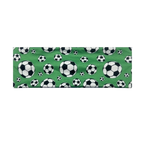 Bandeau De Sport Motif Football Polyester Élastique Bandeau Anti Transpiration Running Yoga Pour Hommes Femmes