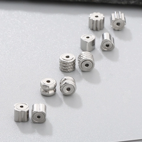 Edelstahl Zwischenperlen DIY Schmuckzubehör Herz Blume Zahnrad Metall Lose Perlen Für Armbandherstellung Handwerk