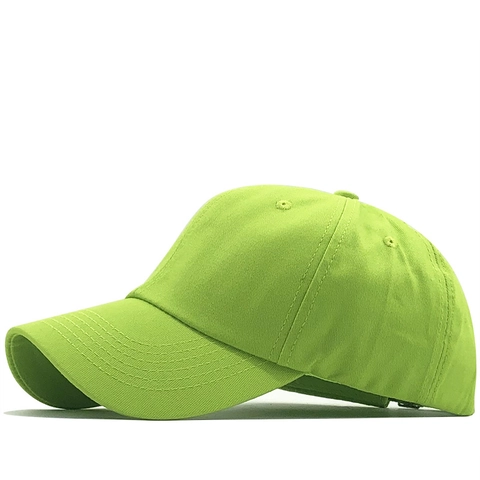 Gorra De Béisbol De Algodón Ajustable Color Sólido Visera Curva Sombrero De Sol Para Deporte Al Aire Libre Hombre Mujer