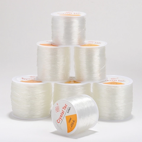 Elastic Crystal Thread Beading Cord Transparent Stretch String For Jewelry Making DIY Bracelet Necklace Handcrafted Accessories