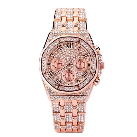 Orologio Al Quarzo Di Lusso Con Strass Per Donna Cinturino In Lega Numeri Romani Moda Business Orologio Da Polso
