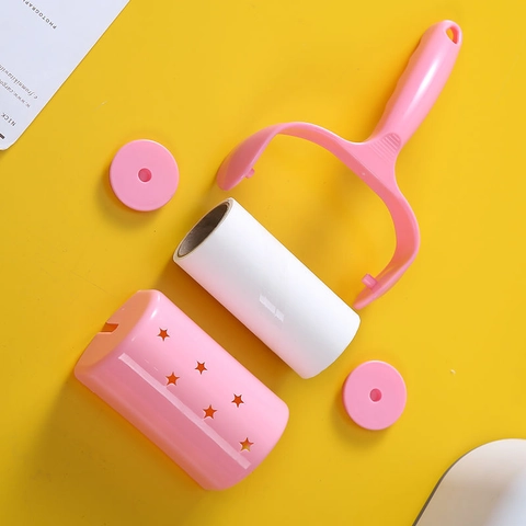 Lint Roller For Clothes Household Hair Remover With Ergonomic PP Handle Portable Sticky Dust Fluff Brush Manual Cleaner
