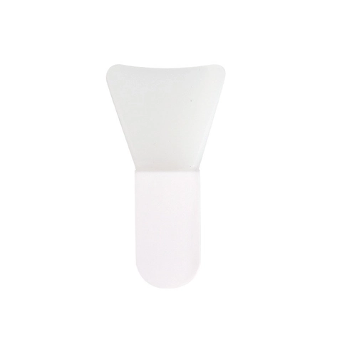 Mini Siliconen Maskerborstel Korte Handgreep Draagbaar Moddermasker Applicator Gezichtsverzorgingstool Zacht Siliconen Make-up Borstel Wit