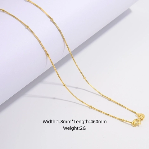 Collar De Cadena De Caja Con Cuentas De Plata De Ley 925 Para Mujeres Minimalista Delicado Ajustable Clavícula Eslabón Accesorio