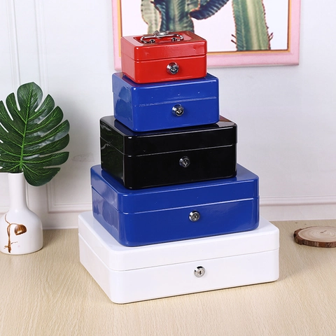 Mini Metall Geldkassette Mit Schloss Und Schlüssel Tragbare Geldaufbewahrung Box Organizer Für Büro Schreibtisch Zuhause