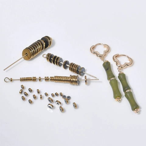 Hämatit Zwischenperlen Flache Runde Scheibe Beschichtet Für DIY Schmuckherstellung Halsketten Armbänder Ohrringe