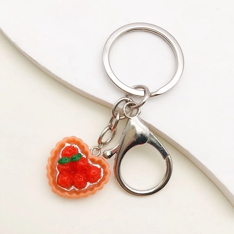 Ciondoli In Resina Frutta Animali Cuore Con Asole In Metallo Per DIY Produzione Gioielli Accessori Portachiavi Serie Rossa