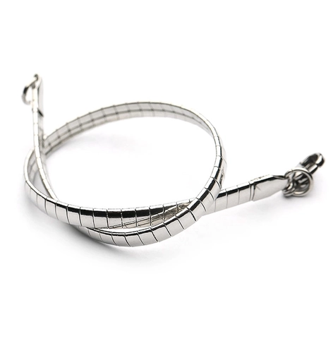 Pulsera De Cadena De Acero De Titanio Minimalista Para Hombres Y Mujeres Color Plata Joyería De Moda Estilo Punk