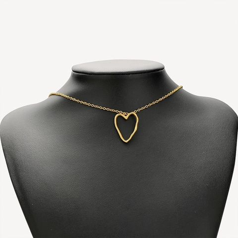 Colgantes Huecos De Acero Inoxidable Corazón Y Redondo Irregular Superficie Martillada Texturizada Accesorios Para Hacer Joyas DIY