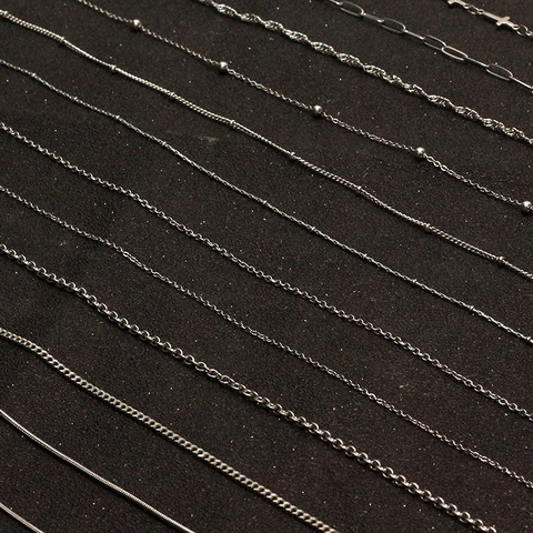 Stainless Steel Necklace Chain For Women Minimalist Non-fading DIY Jewelry Accessories Fashion Curb Snake Paperclip Chain Gift