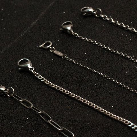 Stainless Steel Necklace Chain For Women Minimalist Non-fading DIY Jewelry Accessories Fashion Curb Snake Paperclip Chain Gift