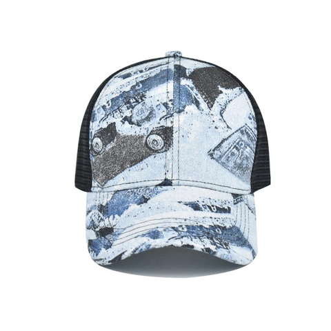 Ponytail Baseball Cap Mesh Trucker Hat Breathable Criss Cross High Messy Bun Sun Protection Outdoor Women Cotton Polyester