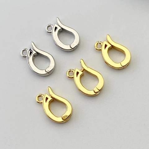 Εξαρτήματα Κοσμημάτων DIY Χάλκινα 18K Επιχρυσωμένα Βιδωτά Μάτια Σύνδεσμοι Για Χειροποίητες Κατασκευές
