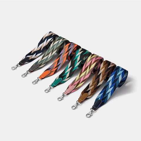 Verstelbare Brede Tasriem Vervanging Polyester Webbing Schouderriem Ruitpatroon Voor Crossbody Tas
