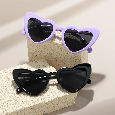 Gafas De Sol Con Forma De Corazón Retro Trendy Moda Irregular Protección UV Montura De PC Para Mujeres Hombres Fiesta