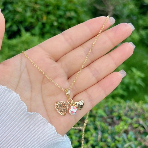 Koperen Hanger Ketting Met Zirkonia Emaille Reisbedeltjes Vliegtuig Camera Globe Koffer Sieraden
