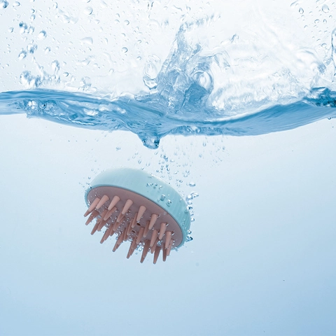 Scalp Massager Shampoo Brush Hair Scrubber Silicone Soft Bristles ABS Manual Ergonomic Handheld Dry Wet Head Care