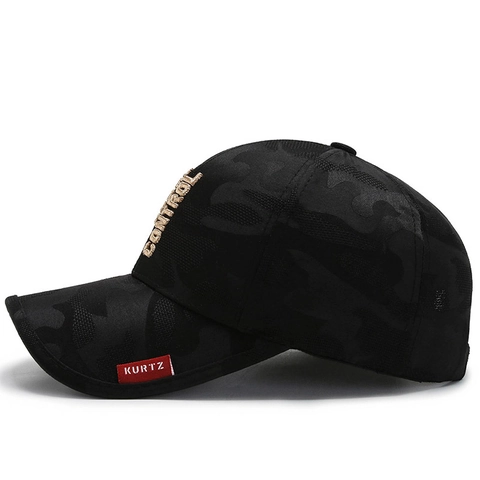 Cappello Da Baseball Mimetico Cotone Ricamo Lettera Streetwear Regolabile Visiera Curva Cappello Sole Per Uomo Donna