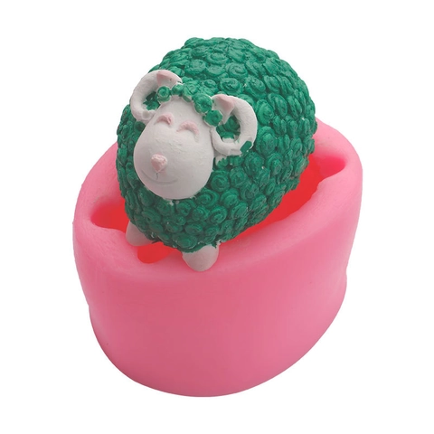 Stampo In Silicone Per Pecore 3D Forma Di Agnello Carino Per Fondant Cioccolato Torta Candela Sapone Resina Gesso DIY
