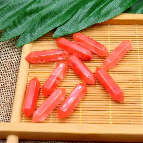 Pendenti In Colonna Esagonale Di Pietra Di Cristallo Naturale Doppia Punta Guarigione Reiki Yoga Pietre Per La Creazione Di Gioielli DIY