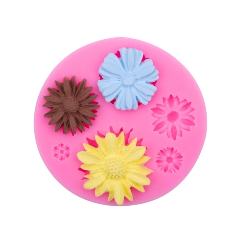 Sunflower Daisy Silicone Mold Food Grade For Fondant Cake Decoration Baking DIY Chocolate Sugarcraft Tool