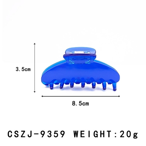 Pinza per Capelli a Forma di Conchiglia in Acetato Stile Coreano Tinta Unita Donna Elegante Grande Fermaglio Accessori