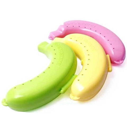 Portable Banana Protection Box Plastic Fruit Storage Case With Breathable Holes For Outdoor Travel Picnic Lunch