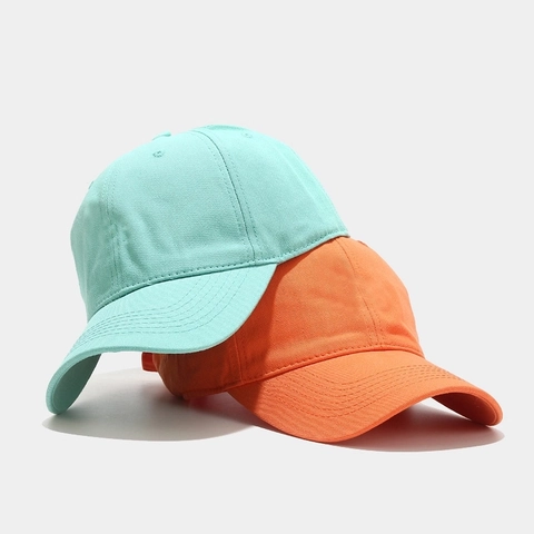 Gorra De Béisbol De Algodón Unisex Ajustable Transpirable Parte Superior Suave Color Sólido Minimalista Casual Sombrero Sol