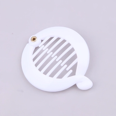 Round Banana Hair Clip Plastic Interlocking Tooth Comb Circle Ponytail Holder Minimalist Hair Accessories For Women