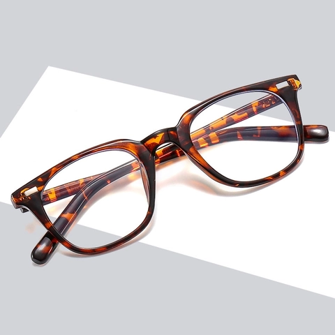 Gafas Bloqueo Luz Azul Cuadradas Retro Montura PC Lente AC Tendencia Simple Moda Para Hombres Mujeres