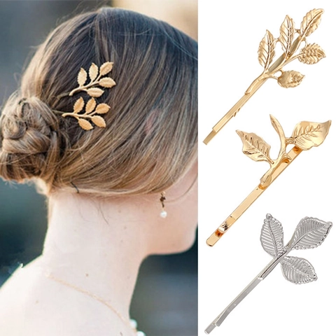 Elegante Fermaglio Per Capelli A Foglia Lega Placcata Oro Argento Forcina Per Capelli A Ramo D Albero Per Donne Ragazze Accessorio Vintage