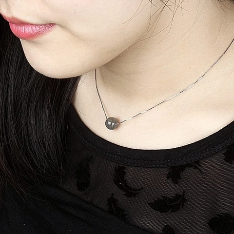 Natürliche Mondstein Anhänger Halskette 925 Sterling Silber Rund Edelstein Blaues Licht Schmuck Für Frauen