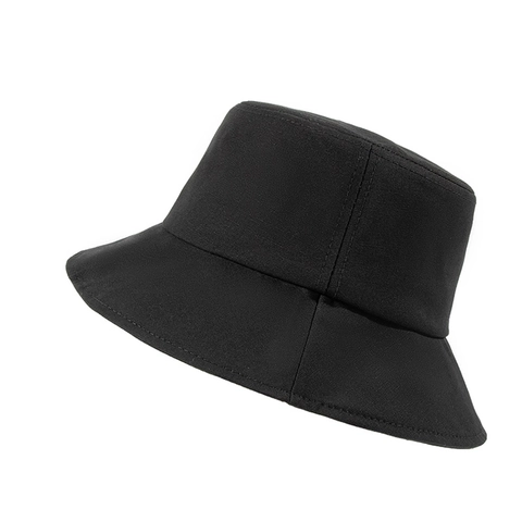 Solid Color Cotton Bucket Hat Breathable Sun Protection Outdoor Travel Beach Fisherman Cap For Men Women