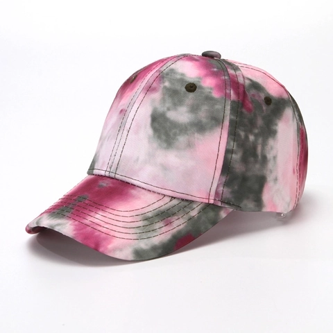 Gorra De Béisbol Tie Dye Degradado Algodón Ajustable Protección Solar Deportes Al Aire Libre Para Hombre Y Mujer
