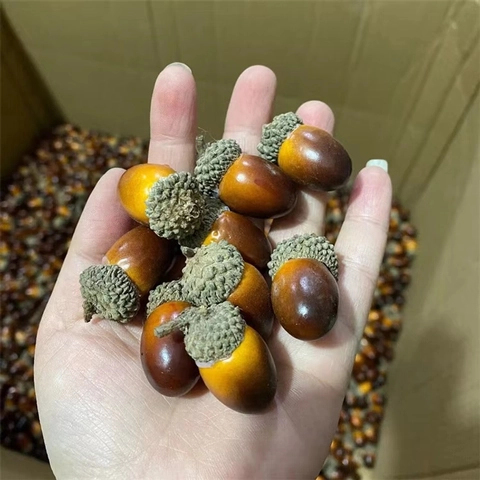 Bellotas Artificiales Nueces De Espuma Realistas Con Alambre Para Decoración Navideña Hogar Manualidades DIY Rústico