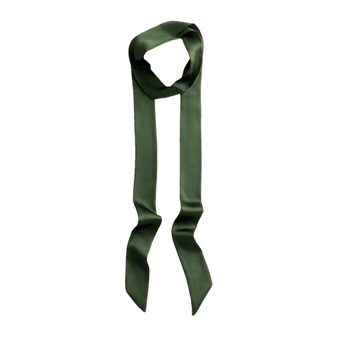 Einfarbiger Schmaler Schal Satinnähnliches Satinband Für Haare Handtaschen Hals Stirnband Minimalistisches Elegantes Accessoire