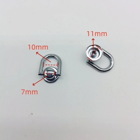Tornillos De Remache Con Anillo En D Giratorios De Metal Accesorios Para Bolsos Para Manualidades De Cuero Gancho De Funda