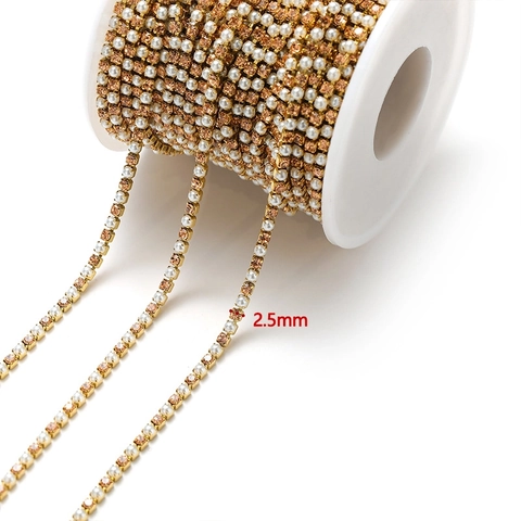 DIY Schmuckherstellung Kette Edelstahl Mit Buntem Zirkon Und Kunstperle Für Halskette Armband Fußkettchen Handgefertigtes Zubehör