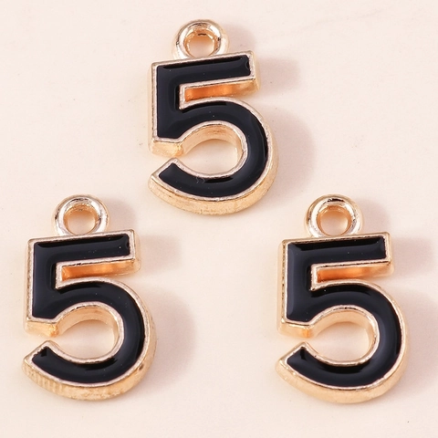 Five Design Alloy Enamel Charms For DIY Jewelry Making Bracelet Necklace Accessories Golden Edge Sweet Fashion Style